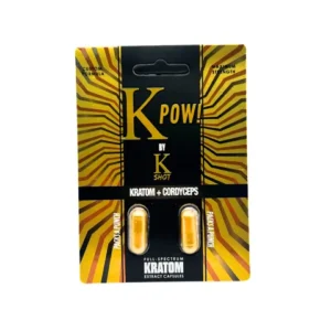 K Shot K Pow Kratom + Cordyceps Capsules