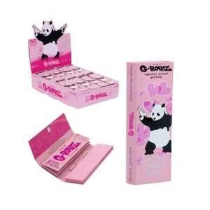 G-ROLLZ | Banksy Graffiti 'Rude Copper' Pink - 50 1 1/4 Papers + Tips