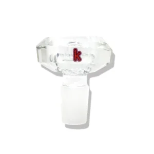 Kandy 14mm Glass Bowl Male Diamond Shape - Clear