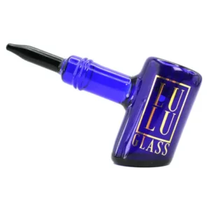 Lulu Glass Hand Pipe 5.5 inch Hammer Design