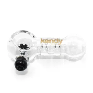 Kandy Glass Hand Pipe 3.5" W/ Cylinder Shape Inside & Screen