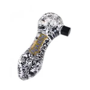 Kandy Glass Hand Pipe 5" W/glycerin Round & Cap-5"