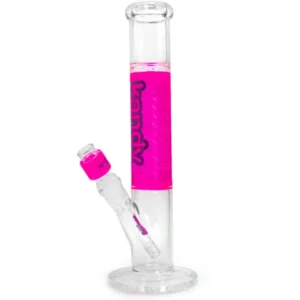 Kandy Glass Water Pipe 13.8" Straight Tube w/ Glycerin Covered Coil in the Middle